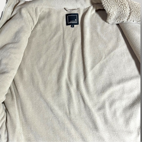 Lily & Lottie Cream Sherpa Fleece Jacket XL - Picture 5 of 9